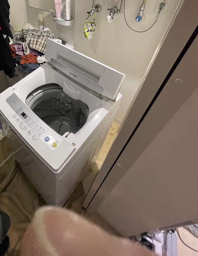 札幌市中央区 アイリス洗濯機 脱水エラー 分解点検