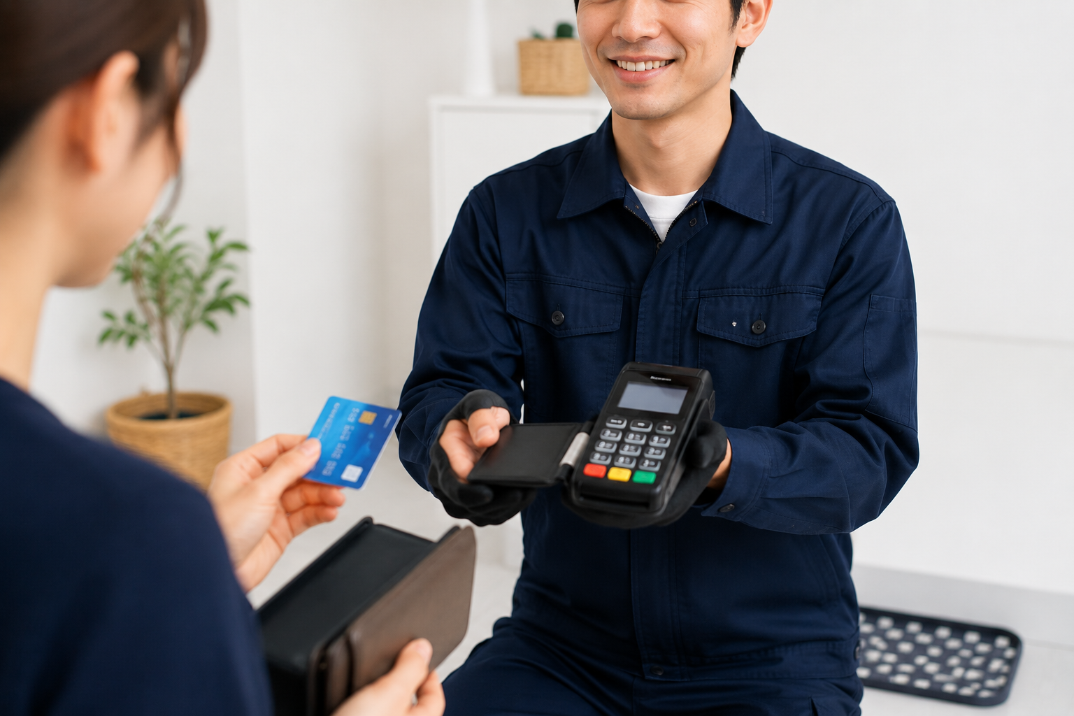 洗濯機修理の支払い